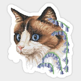 Four Seasons Spring Ragdoll Cat Sticker